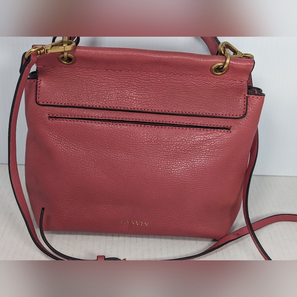 Lanvin mauve pink essential Smooth Calfskin Top Handle Shoulder Bag - Picture 3 of 10